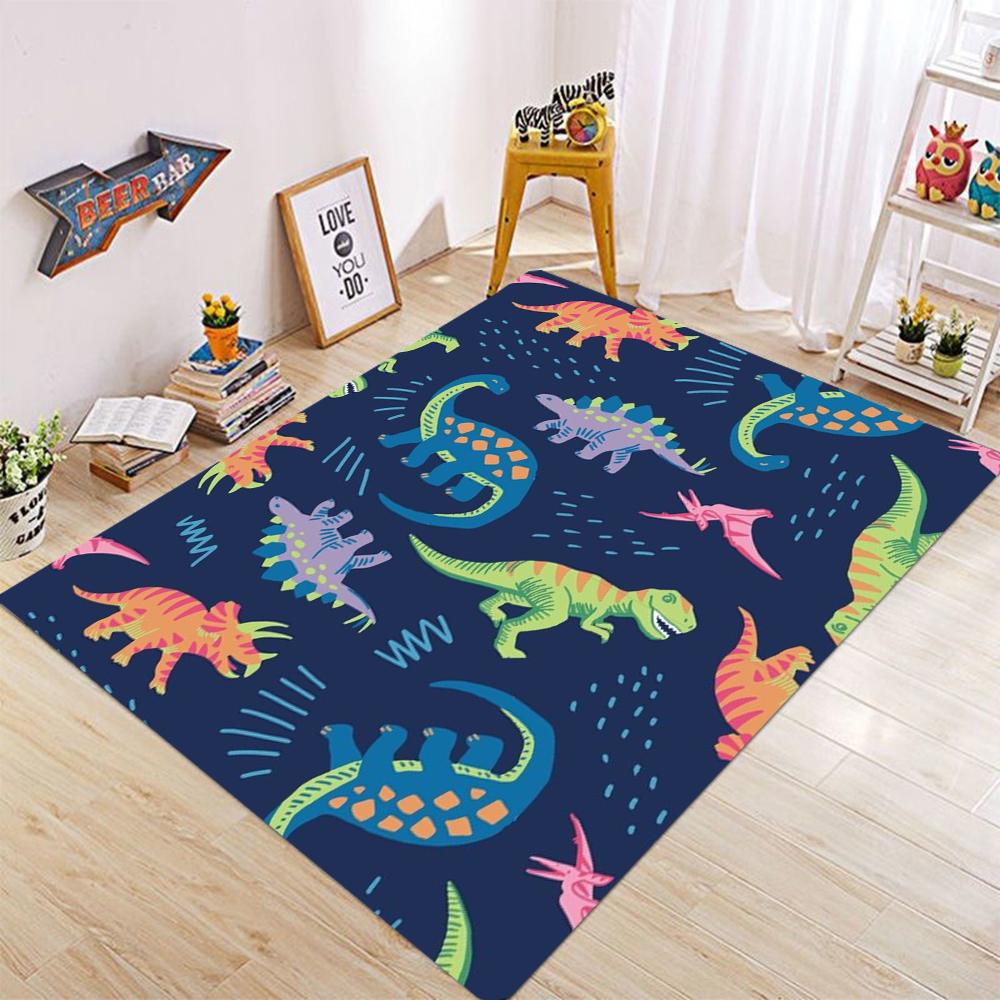 Cute Dinosaur Carpet Charizard Rug for Living Room Children Bedroom Floor Mat Sofa Doormat  Anti Slip Mat Home Decor Rugs