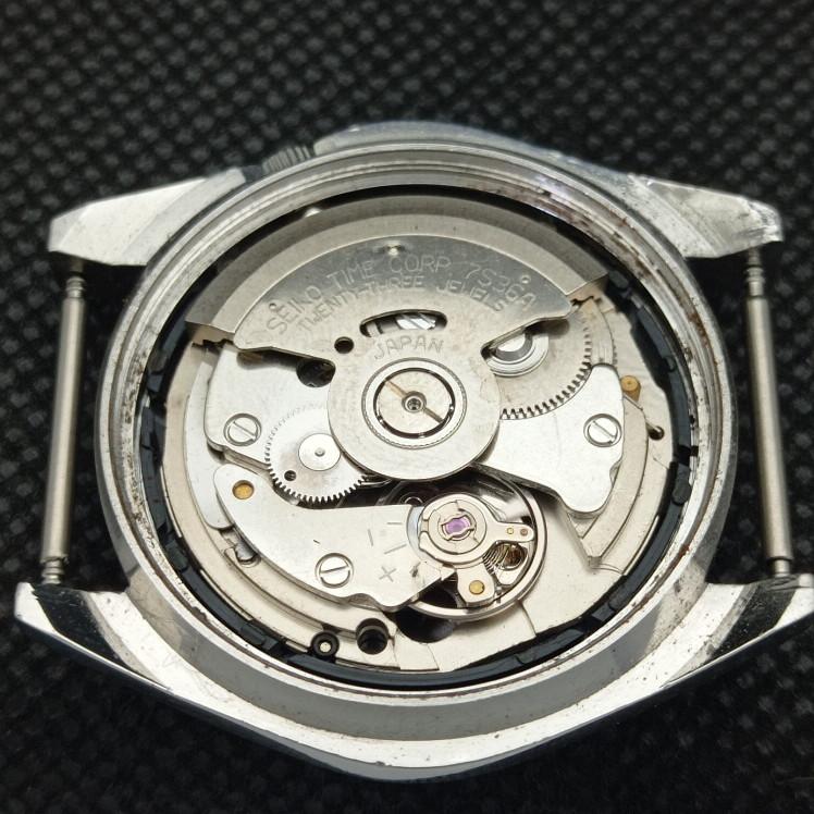 POUŽITÉ VINTAGE HODINKY SEIKO 5 AUTOMATIC 7S36A JAPONSKÉ PÁNSKÉ ČERNÉ D/D 621b-a413515-2 SKU621b-a413515