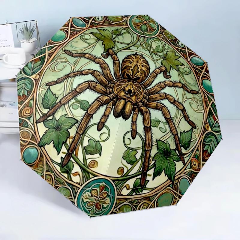 Fantasy Spider Artwork 8-Frame for Travel, camping, Casual Lightweight Portable Umbrella, Essential for every family Holidays Birthday Gift