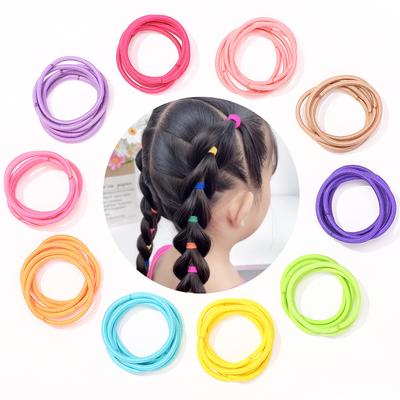 30 Stück/Beutel Einfarbiger Haargummi für Mädchen Kinder 3,5 cm Hochelastisches Gummihaarband Schadet nicht dem Haar Pferdeschwanzhalter Haarschmuck