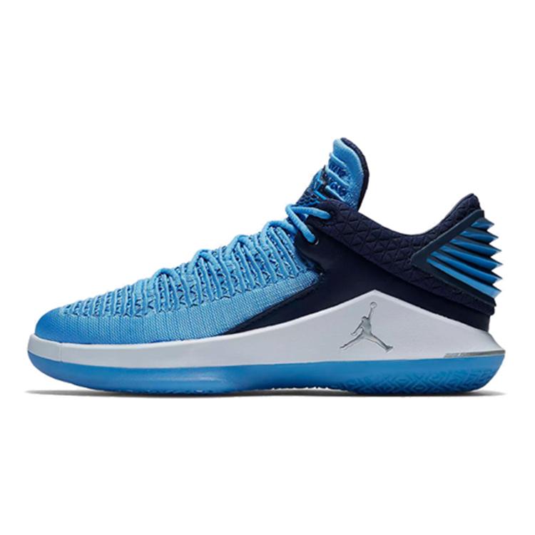 

New Jordan Air Jordan 32 Low Top Children s Basketball Shoes Carolina Blue Teenagers AA1257-401 35.5