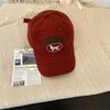Peaked Stitching Embroidered Cute Visors Blocking UV Protection Sun Outdoor Neutral Gender Women  Men For Cap Tongue Duck Cotton Plain Color Solid