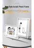 Acryl Kristallen Fotolijst - 6x7 Inch Transparant Tafelblad Display