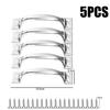5/6 Inch Stainless Steel Drawer Pulls Cabinet Handles for Kitchen Bathroom Wardrobe Cupboard Door Solid Steel Color Furniture