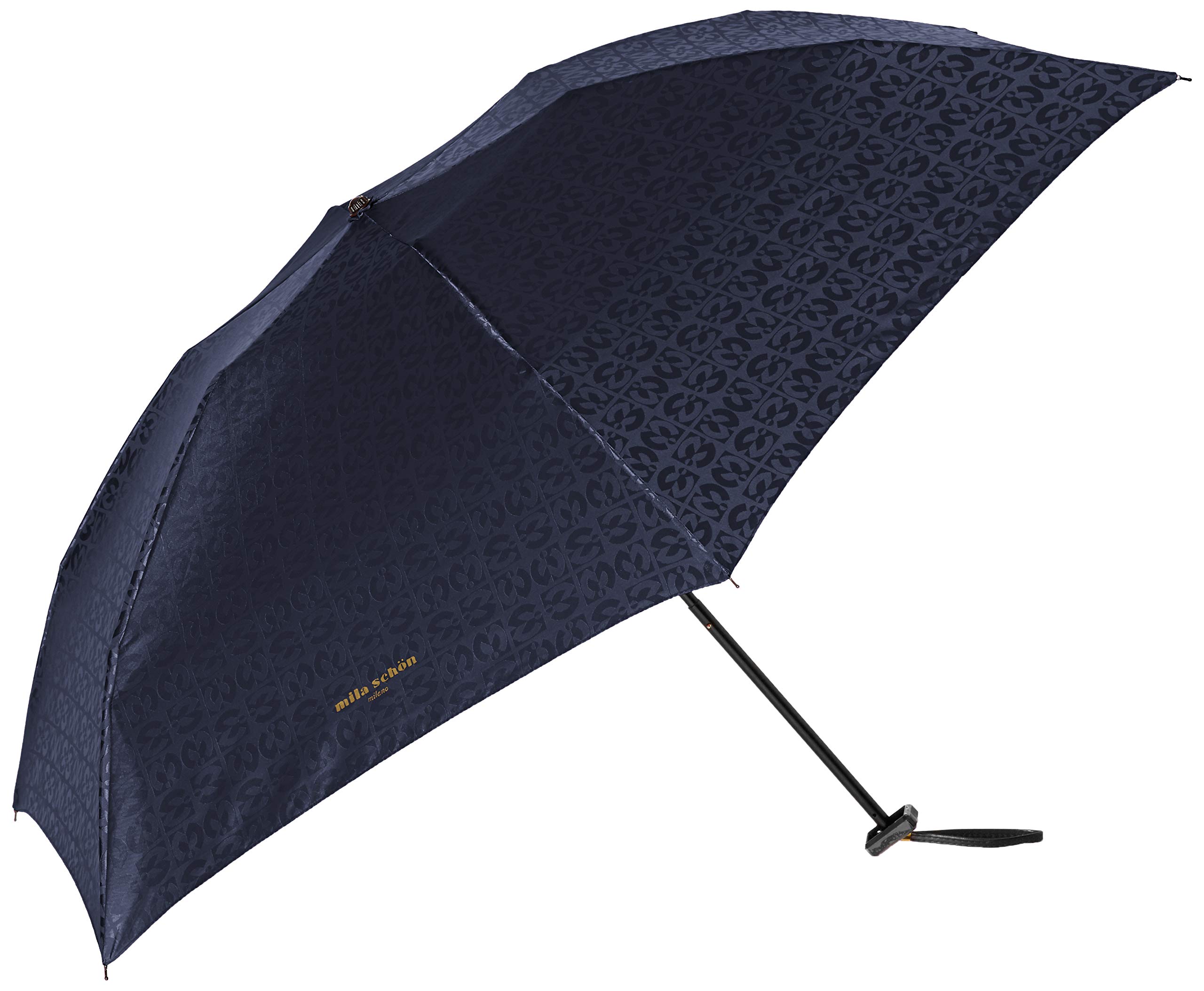 

Складной зонт Mila Schon Logo Jacquard Umbrella Складной зонт Мини-зонт Темно-синие спицы 55 см [Moonbat] Женский Женский Женский Длина прибл. темно-синий