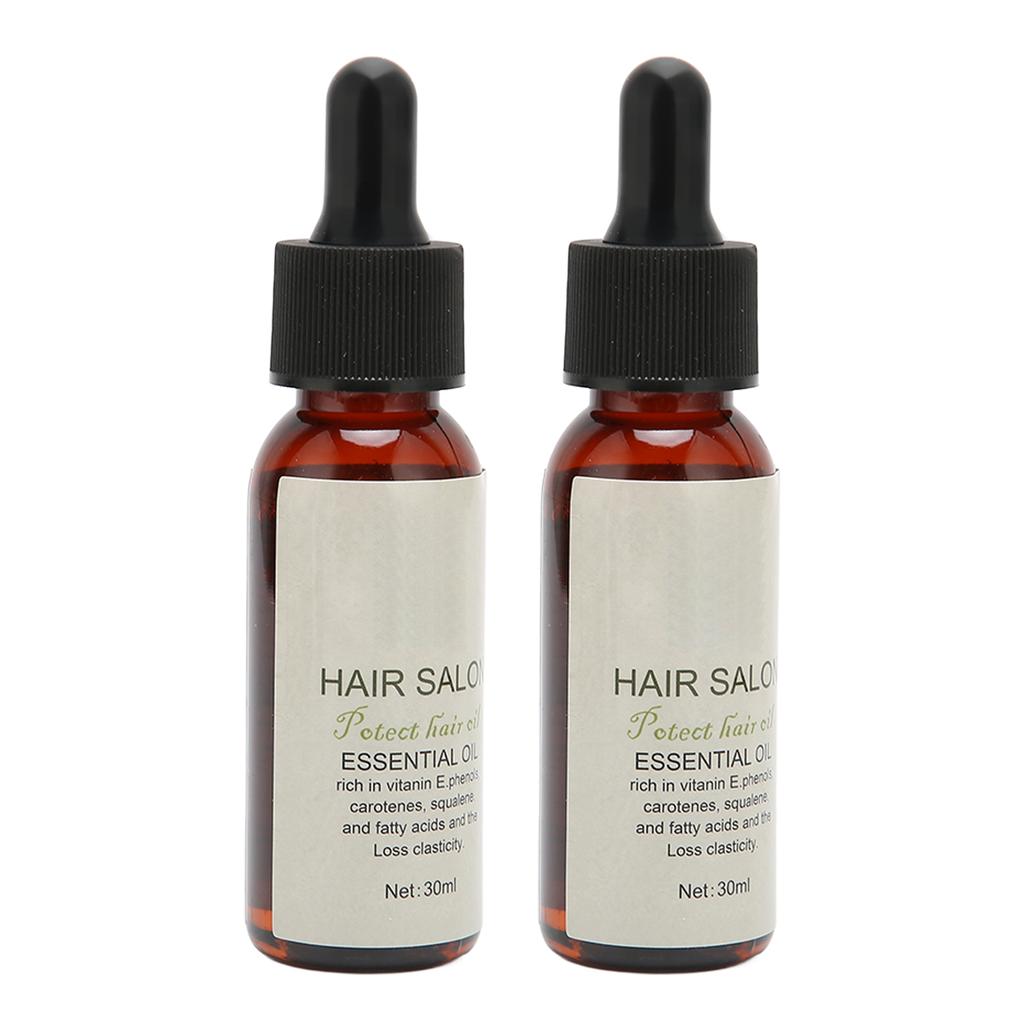 2pcs 30ml Hair Care Essential Oil Home Plant Extract Frizz Treatment Damage Repair Hair Essential Oil