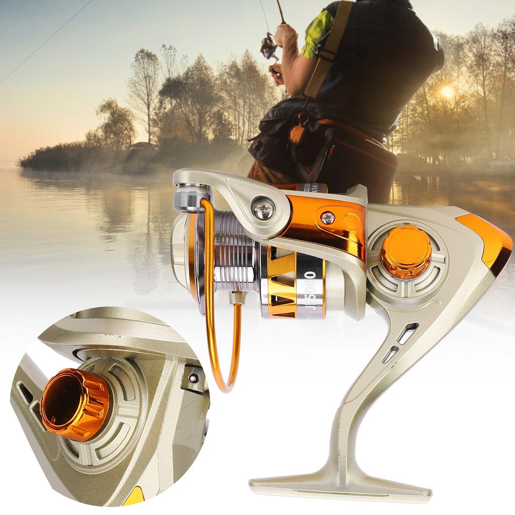 JF5000 Portable Metal Fishing Line Reel Sea Rod Casting Rods Throwing Fishing Accessory