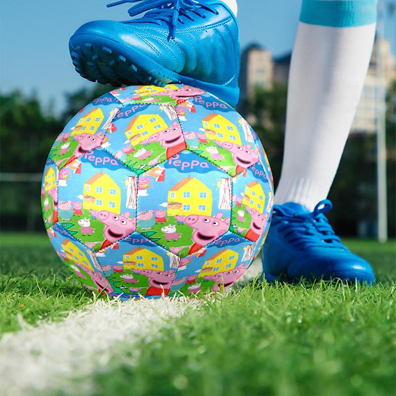 Peppa Pig Print Size 5 Soccer Ball, PU Wear Resistant Football for Match Training and Daily Practice, Birthday Gift for Soccer Fans