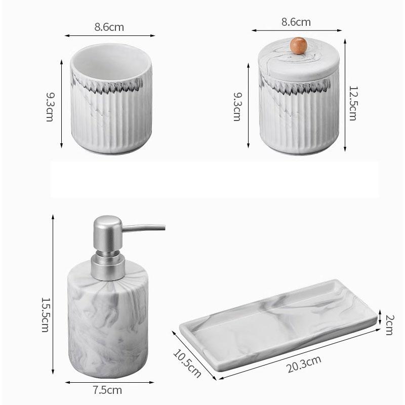 Hotel Bathroom Hand Lotion Press Shower Gel Shampoo Lotion Bottle Mouthwash Cup Separate Bottle Bathroom Accessories Dispenser
