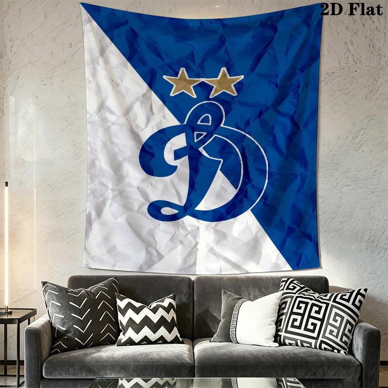 FC Dynamo Moscow Wall Tapestry Aesthetic Wall Hanging Printed Fabric Blanket Decorative Tapestries for Bedroom Living Room Home Decor