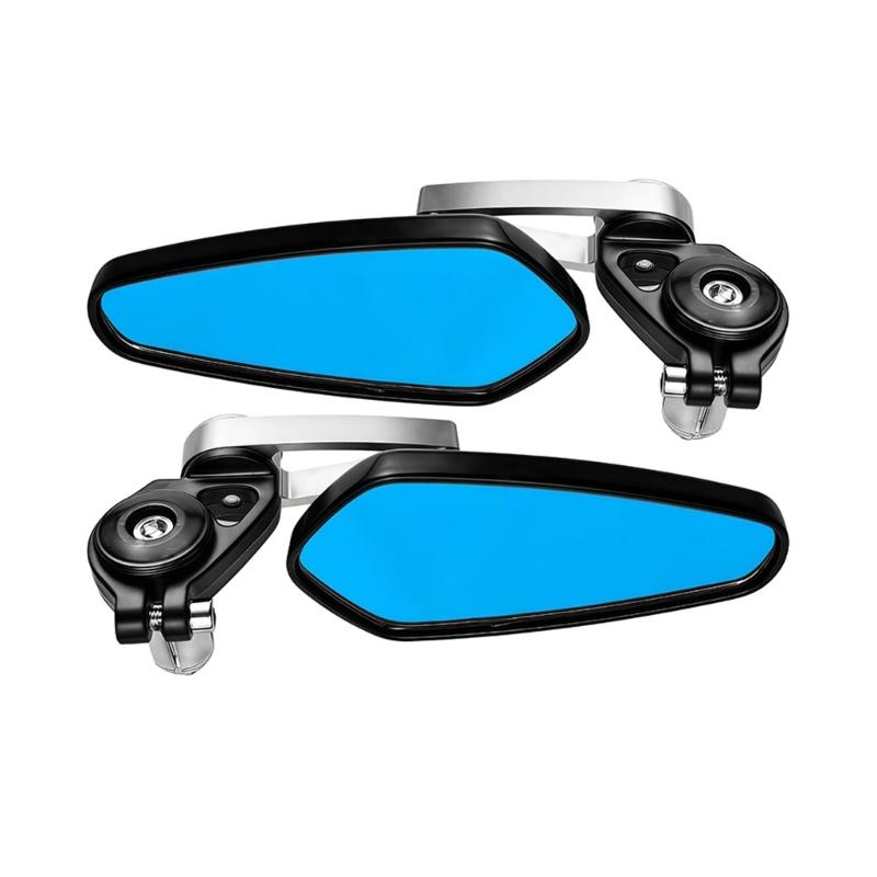 Motorcycle Rearview Mirror Wide Angle View Anti Shake Design Improved Safety For Commuting And Tourings