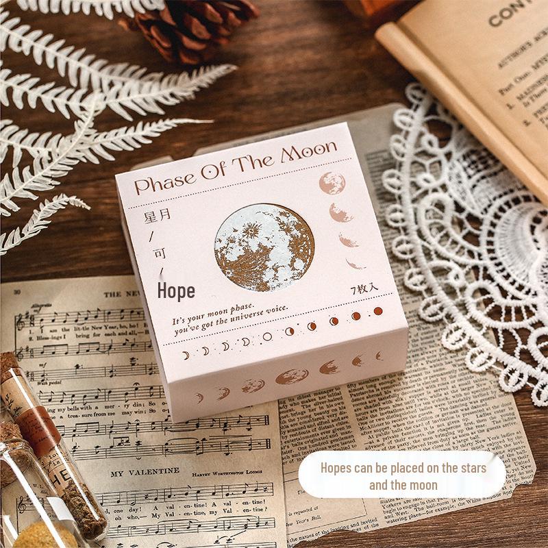 Herr. Papier Retro Romantisches Stempelset: 7 Stück zur DIY-Journaldekoration, 2 Stile verfügbar.