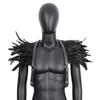 Leather Feather Shoulder Straps, Chicken Feathers, Vest Clothing, Festive Parties, Nightclub Sexy Accessories, Ball Costumes, Halloween Costumes