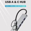 8 In1 USB C Hub Expander Multiport Adapter Type C Splitter Dock SD Card Reader For Samsung PC Tablet Fast Data Transfer Charging