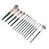 Set 14 Pennelli Trucco Polvere Correttore Fard Ombretti Blush con Verde St