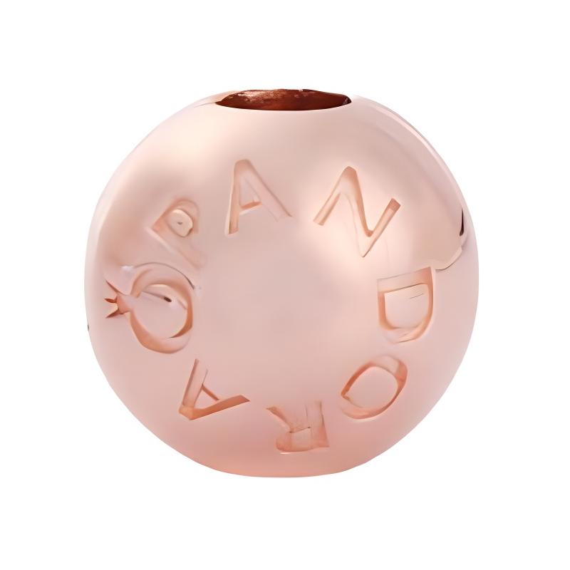 Pandora Solid color letter engraving design 925 silver pendant women s rose gold 781015 серебряный