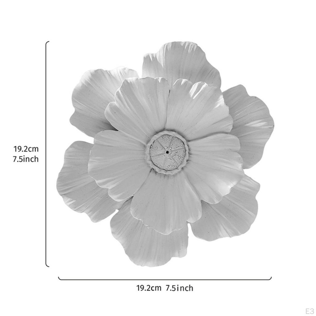 Flower Wall Decor 3D Floral Decoration Easy to Hang for Bedroom