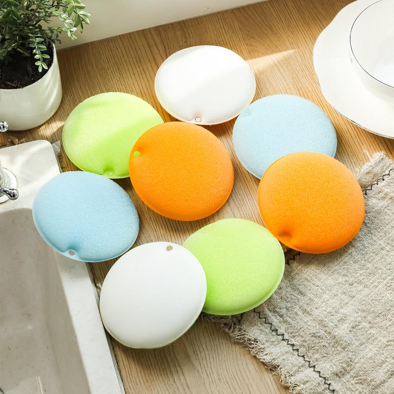 High-Density Colored Kitchen Sponge Scrubber - Thickened Scouring Pad for Dishwashing and Pot Cleaning