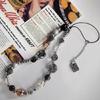 Elegant Flower Bead Pendant Accessory Y2K Heart Phone Charm Strap Hangings Charm