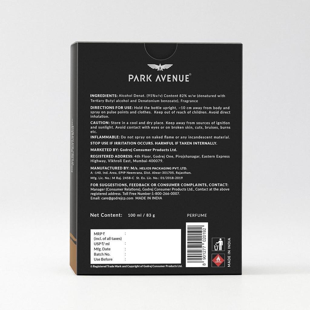 Park Avenue Oud, Eau De Parfum Liquide Homme, 100ml | Spray Parfum Longue Durée Pour Homme