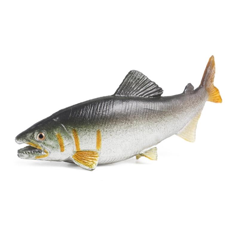 Simulated Plastic Fish Models Realistic Bass Fake Fish for Home Decoration and Science Exhibits