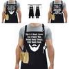 Modern Stylish Waterproof Bbq Apron With Creative Fun Prints For All Occasions