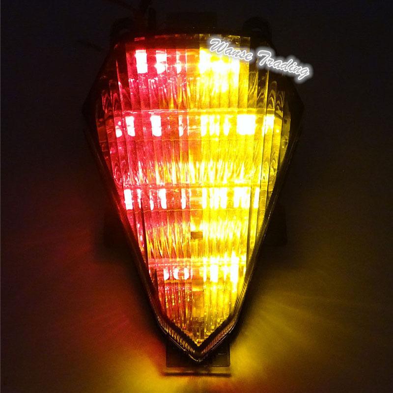 Waase For Yamaha YZF R6 RJ15 2008 2009 2010 2011 2012 2013 2014 2015 2016 Tail Light Brake Turn Signals Integrated LED Light