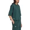 Adidas Drop Shoulder Sleeve T Shirt Women's Green HS6774
