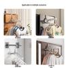 Travel Folding Clothes Drying Rack: Thick, Multifunctional, Wall-Mounted, Portable 5-Hole Hanger for Business Trips & Students