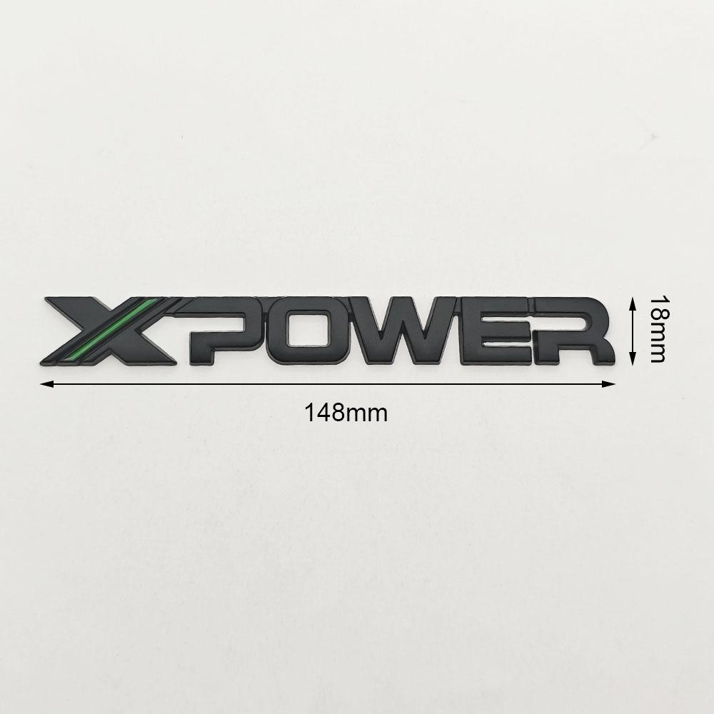 3D Metal Chrome Black Car Sticker Letters X-POWER Logo Xpower Emblem Rear Trunk Badge for MG4 GT MG 3 5 6 7 ZS Mulan Accessories bfl2