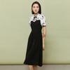 Women's New Chinese Style Modified Cheongsam Mid-length Dress