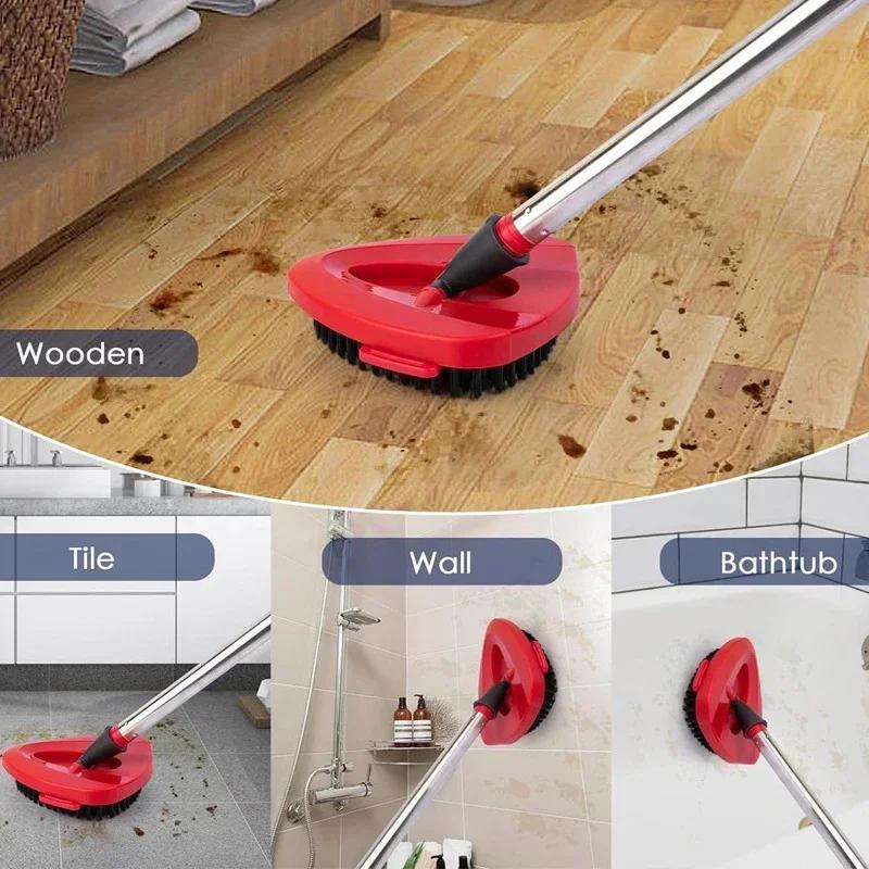 For O-cedar and Vileda EasyWring 1 Tank System Washable Mop Pad Triangle Rotating Mop Head Base Scrub Mop Brush Head Accessories