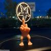 Desktop Creative Ornaments Middle Finger Figure with Legs Resin Funny Desk Fingers and Toes Combined Funny Gift for Friends