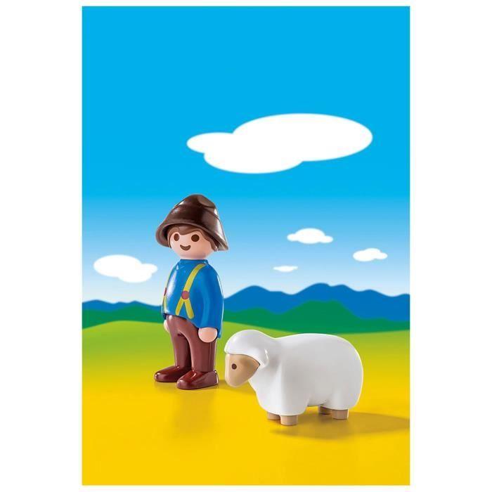 PLAYMOBIL 1.2.3. 6974 Gardien Avec Mouton