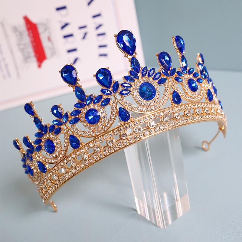 European American and Korean Style Bridal Hair Accessories Princess Crowns Wedding Headwear Zircon Crowns