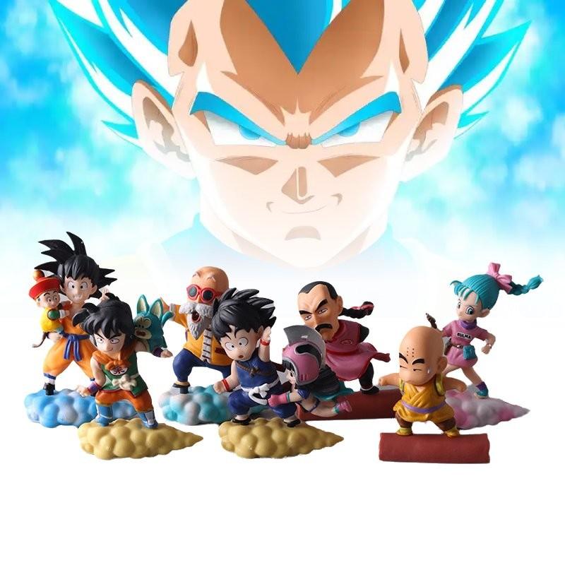 Dragon 7pcs Ball Character Pvc Toy Model Desktop Decoration Child Gift Christmas