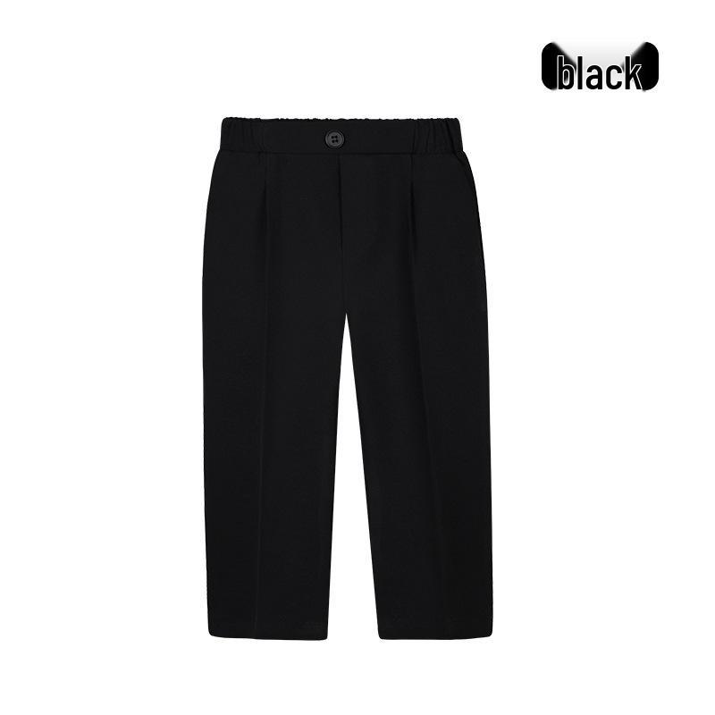 

Детские однотонные брюки - Повседневные длинные брюки для мальчиков для школьной формы, Весенне-осенний костюм для выступлений 150cm: 62-70 jin