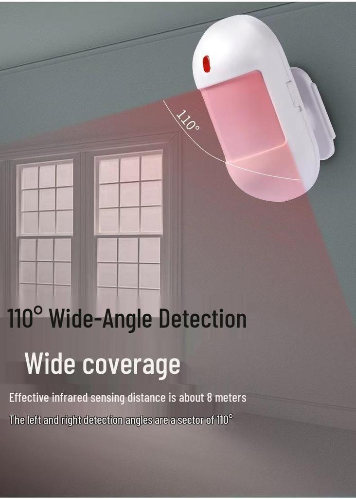 Wireless Smart Infrared Sensor Alarm for Home or Shop