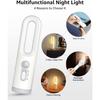 LifeImpree Rechargeable Motion Sensor Night Light 2-in-1 Portable LED Night Light Flashlight with Dusk To Dawn Sensor for Bedroom Bathroom Baby Nurser