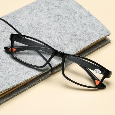 Vintage TR90 Quadratische Rahmen Lesebrille Damen Herren Mode Ultraleicht Altersweitsicht Brille Optisch Weitsicht Brille