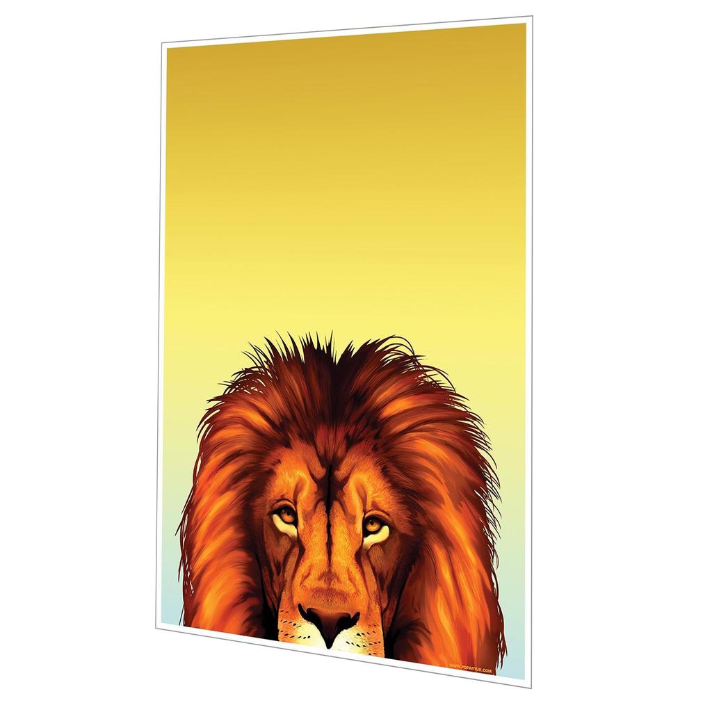 Inquisitive Creatures Lion Poster