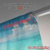 2pcs, 2D FLAT PRINTING Curtains (Without Rod) Seaside Bliss Pattern Popular Curtains Versatile Fabric Curtains Room Decor