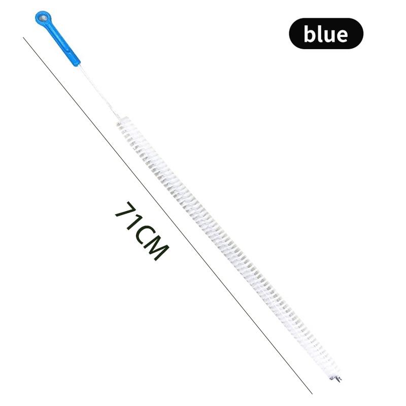 Pipe Dredging Brush Bathroom Sewer Hair Remove Sink Cleaning Brush 48/71cm Drain Cleaner Bendable Flexible Cleaning Tools