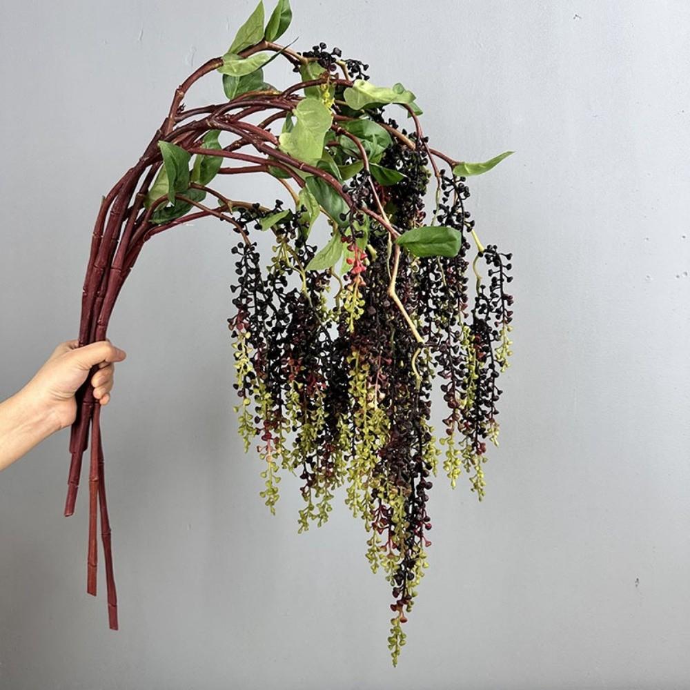 Simulation Artificial Faux Plants Soft Rubber Fake String Greenery Plant  Living Room Ornaments