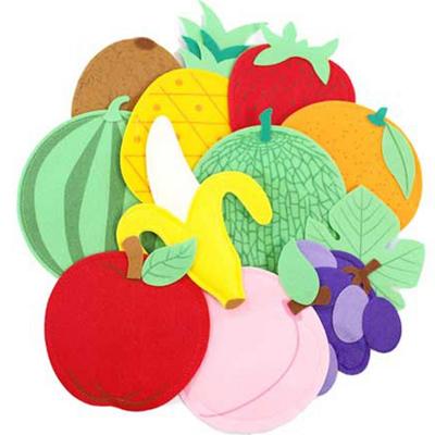 Mütterbrett aus Filz, Pleusfrucht, 1, 10 Teile, Koreas bestes Kleinkindpuzzle