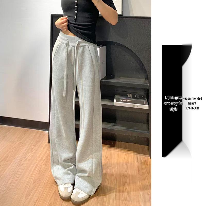 Women s Slimming High-Waisted Dark Blue Velvet Sports Sweatpants (Winter 2025) S