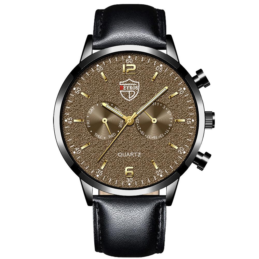 Fashion Men S Watch Belt Quartz Watch Calendar Watch