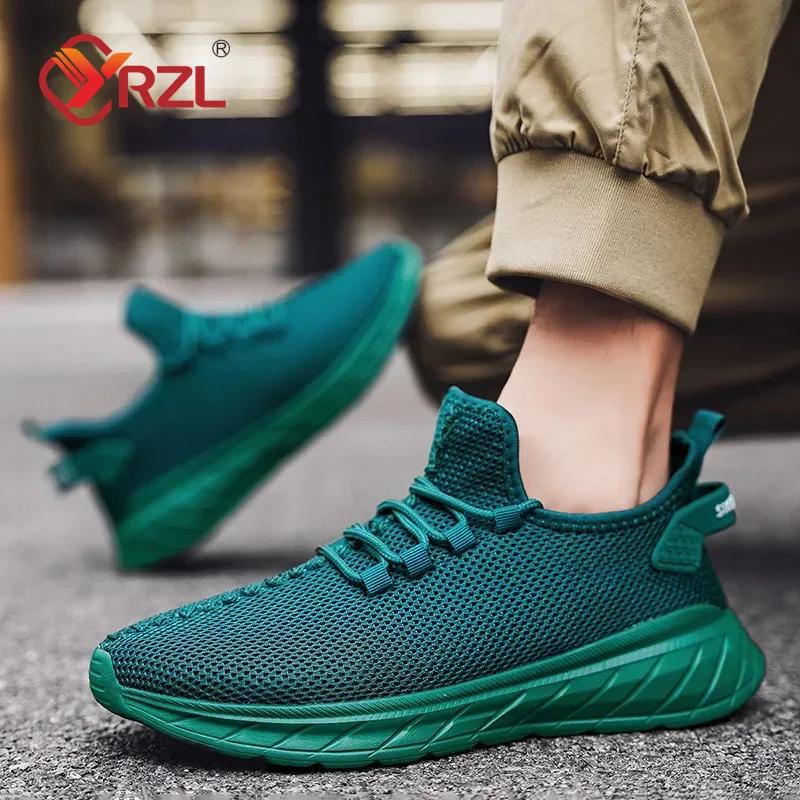YRZL Men's Shoes Breathable Running Shoes Fashion Non Slip Comfortable Sneakers for Men High Quality Lightweight Athletic Shoes