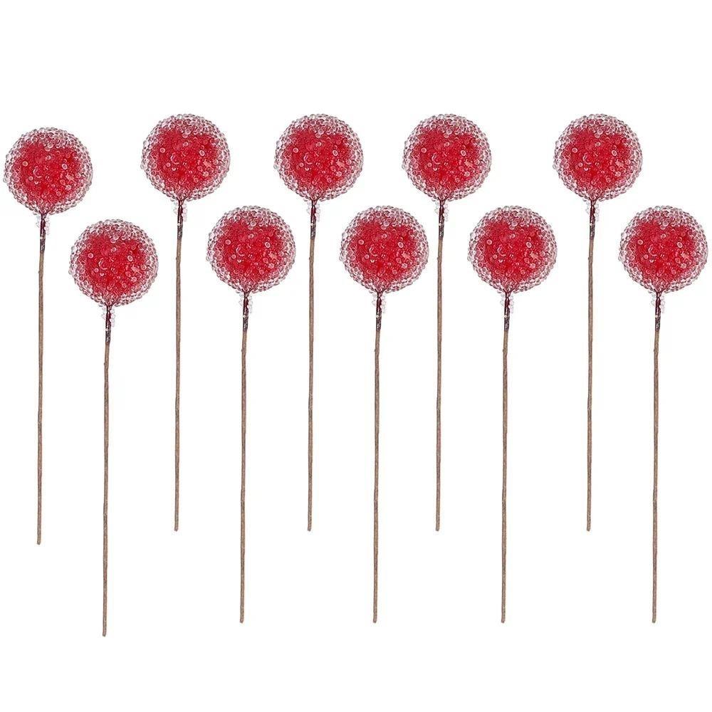 50Pcs Christmas Decoration Berry Christmas Tree Ornament for Home Room Decor Xmas New Year 2025 DIY Craft Gift Garland Accessory