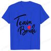 Team Bride Squad T-shirt Bridal Wedding Tops Bachelorette Farewell Party Tees Women EVJF Blouses Bridesmaid Aesthetic Clothing